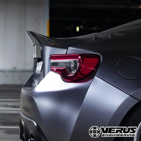 VERUS ENGINEERING(ヴェルスエンジニアリング)：A0176A：TOYOTA 86(ZN6) / SUBARU BRZ(ZC6)：ドライ カーボンダックテール：前期-後期兼用モデル・艶あり | リアスポイラー設計から製作まで - RK-ONLINE