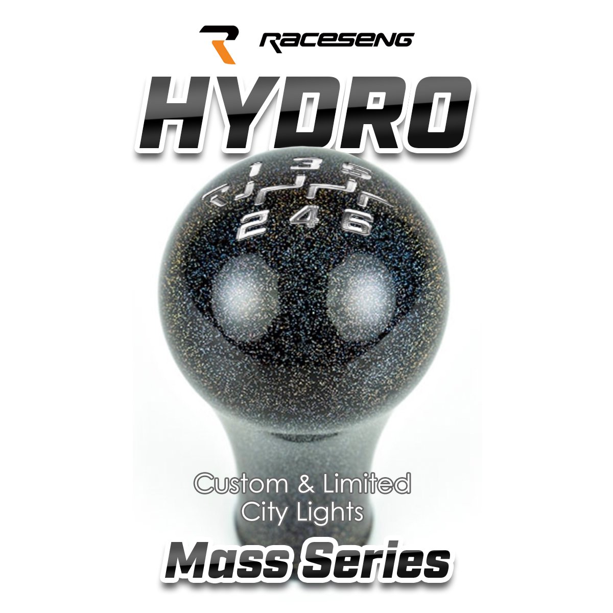 RACESENG レースセングシフトノブ Hydro ハイドロ（ステンレスボディ 
