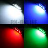 LED 輸入車用 T10×37 SMD 3CHIP 3連 キャンセラー内蔵 全4色 (ホワイト/ブルー/レッド/グリーン)
