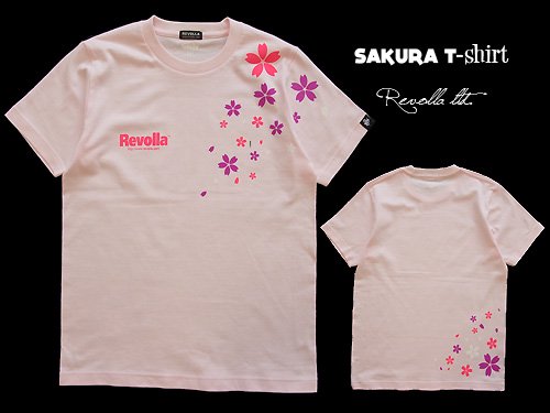 桜Tシャツ（ベビーピンク） （MENS） size:S～XXL - REVOLLA