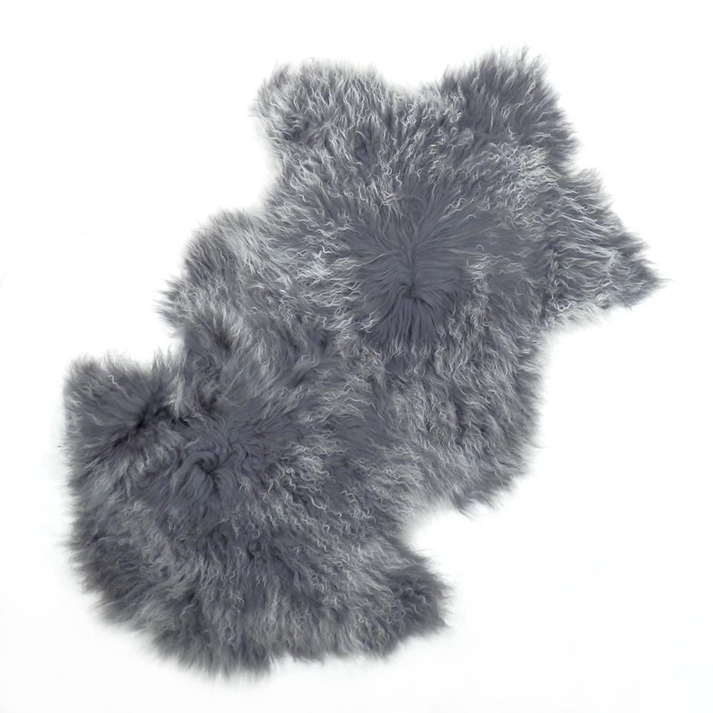 チベットラム フルスキン毛皮 1匹サイズ約60×95cm 2色染め