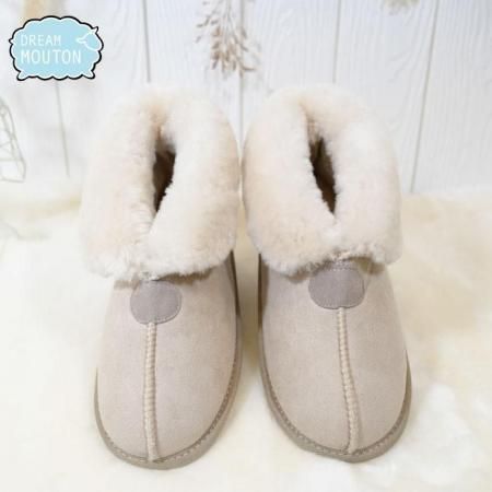2wayムートンルームシューズ | ベージュ - ドリーム ムートン DREAM MOUTON