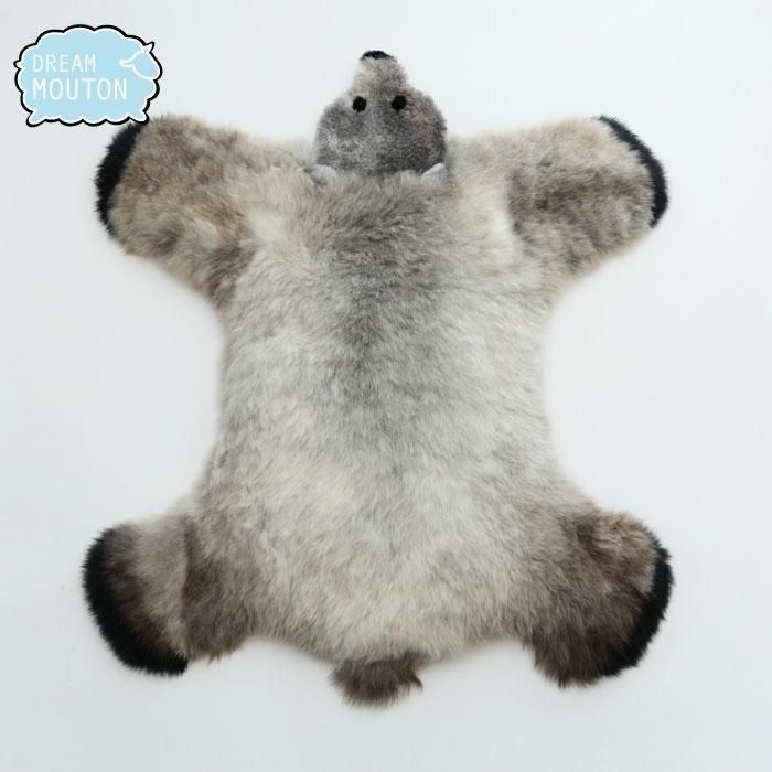  ٥ࡼȥ饰Bear Mouton Rug ʪΤ褦ʥꥢ뤵ȲξΩ ࡼȥ饰ࡼȥޥåȡ78x80cm