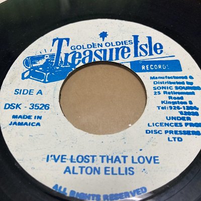 ○TreasureIsle○I'VE LOST THAT LOVE/ALTON ELLIS - DIANA/ALTON ELLIS | REGGAE  レゲエ CD MIX-CD 通販 - トレジャーボックスミュージック