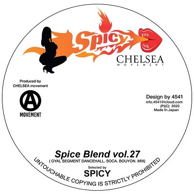 Spice Blend vol. 27 -GYAL SEGMENTDANCEHALL,SOCA,BOUYON MIX- / Spicy of  Chelsea Movement | REGGAE レゲエ CD MIX-CD 通販 - トレジャーボックスミュージック