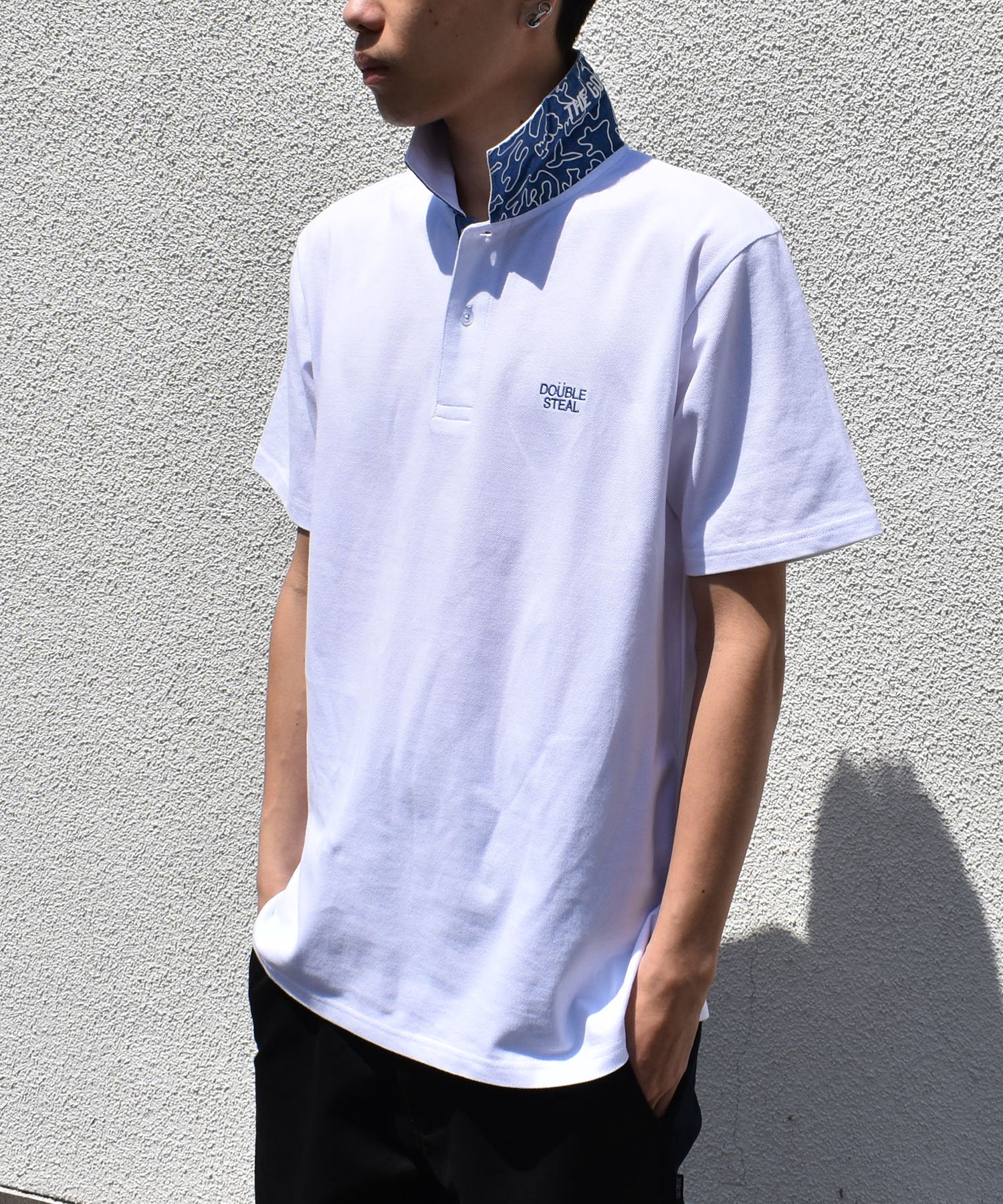 【60%OFF】Fabric Polo ポロシャツ - DOUBLE STEAL ONLINE SHOP