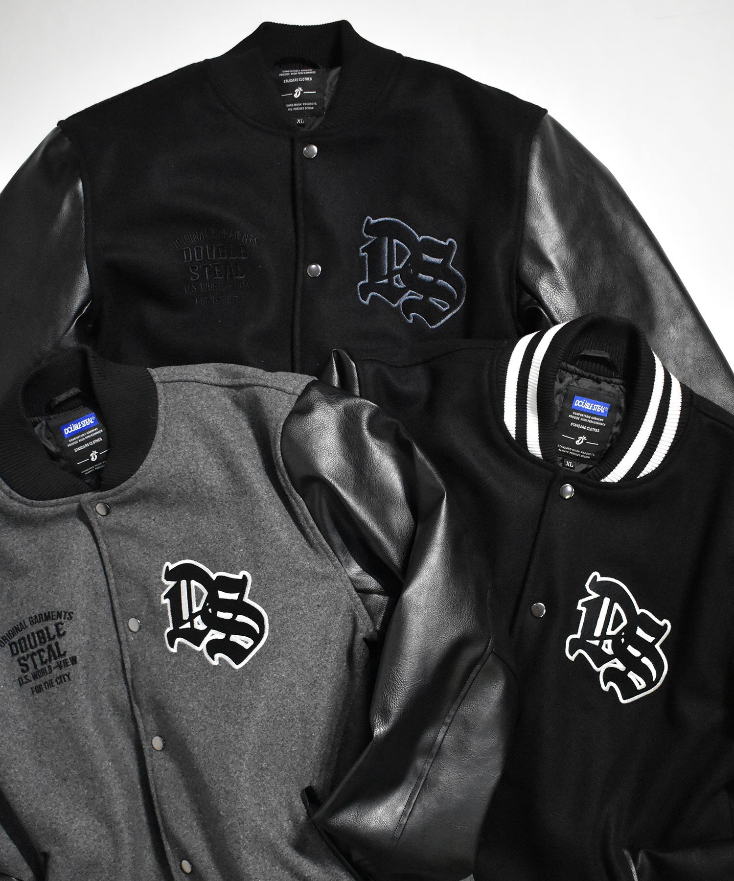 ジャケット DOUBLE STEALMelton Stadium jacket - csihealth.net