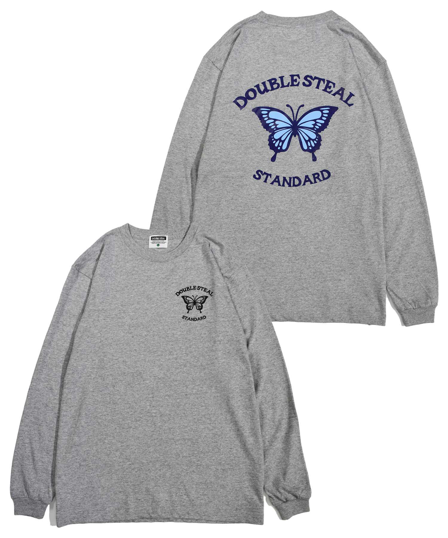 Butterfly Round Logo 長袖Tシャツ