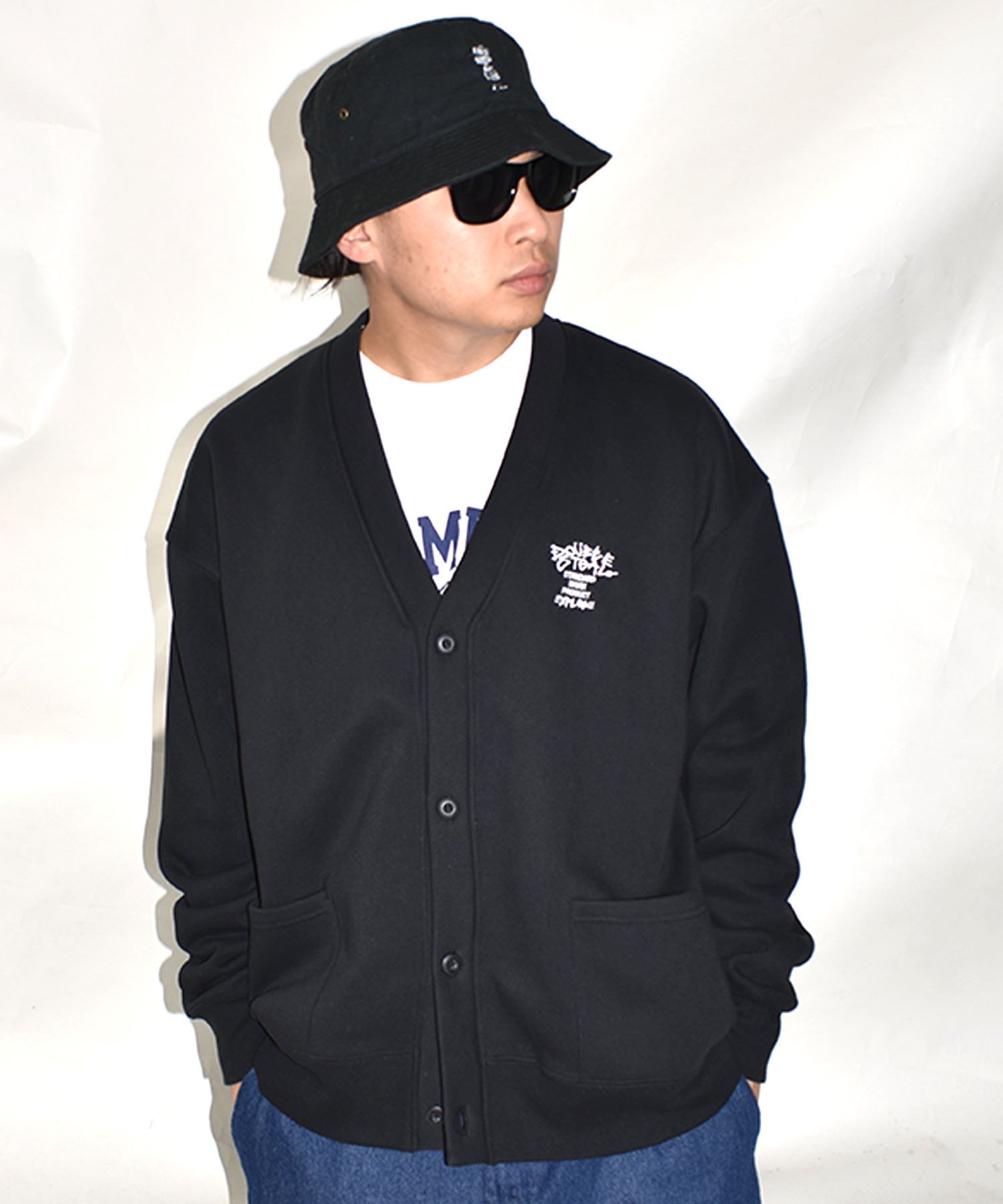 Tagging Logo カーディガン - DOUBLE STEAL ONLINE SHOP