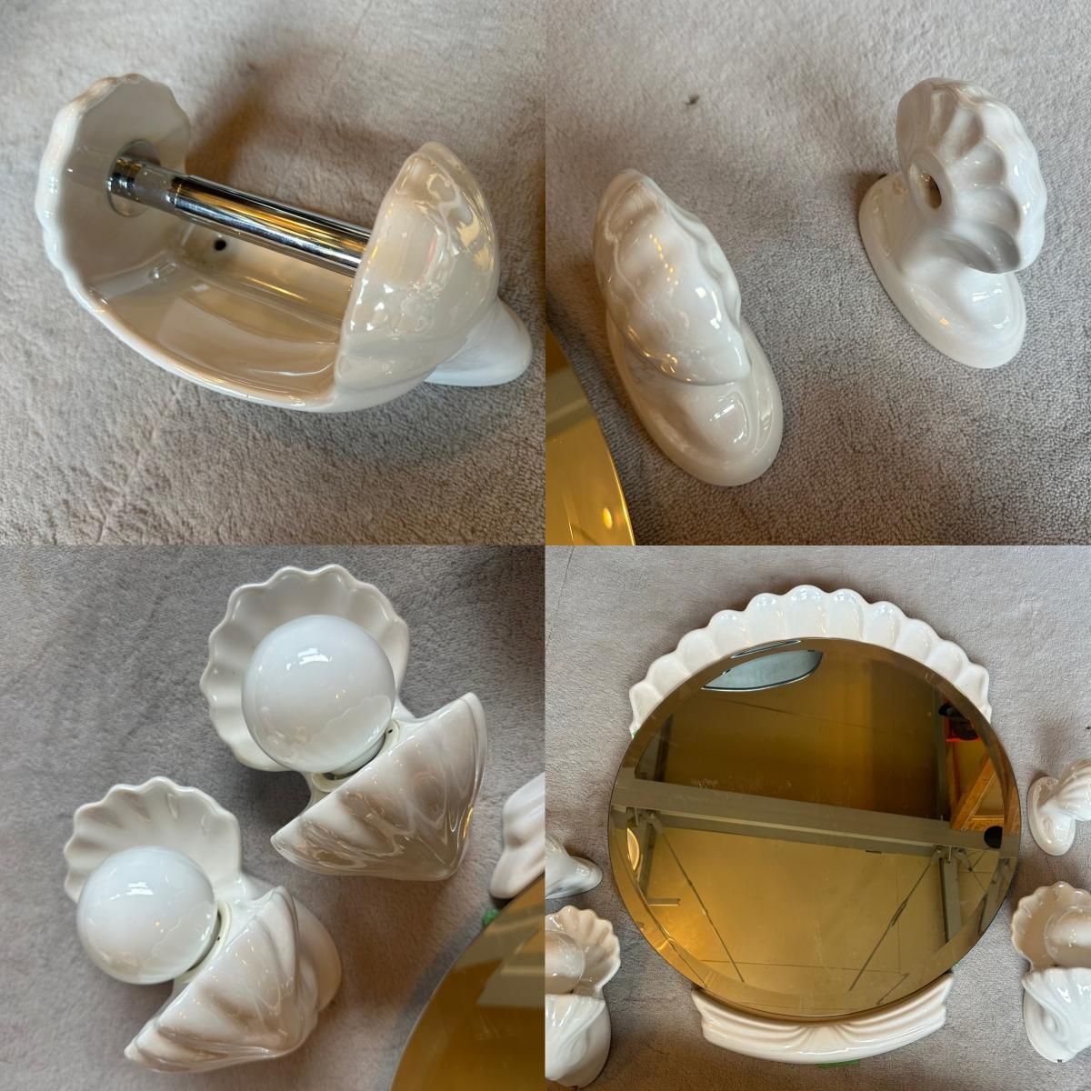 Shell Mirror SET /VINTAGE - DIEGO KOBE / VINTAGE INTERIOR DESIGN