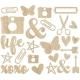 Simple Storiesʥץ륹ȡ꡼ - You Are Here! - Wood Veneer Shapes ʥåɥ٥˥25/Pkg