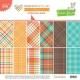 Lawn Fawnʥե - Collection Paper Pack - Perfectly Plaid Fall ξ̰12