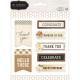 Pebblesʥڥ֥륹 - Jen Hadfield Simple Life - Cardstock Stickers 6/Pkg - Sentiments