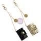 Primaʥץޡ - Traveler's Journal Mini Charms 2/Pkg - Black & Gold Glitterʥ㡼