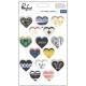 Pinkfresh Studioʥԥ󥯥եå她 - Escape the ordinary - Stitched heart stickers