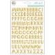 Pinkfresh Studioʥԥ󥯥եå她 - Simple & Sweet - puffy alpha stickers - gold foiled