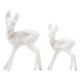Tim Holtz（ティムホルツ）-Idea-Ology-Advantus - Resin Decorative Deer 12/Pkg - White .5
