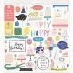 Crate Paperʥ졼ȥڡѡ - Hooray - Chipboard Stickers 51/Pkg