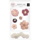 Pink Paislee（ピンクペイズリー）- Auburn Lane - Dimensional Paper Flowers 13/Pkg