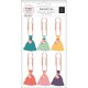 Pink Paislee（ピンクペイズリー）- Paige Evans - Whimsical - Tassel Paper Clips 6/Pkg