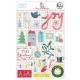 Pinkfresh Studioʥԥ󥯥եå她 -  Home For The Holidays - Puffy Stickers