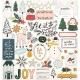 Crate Paperʥ졼ȥڡѡ - Snowflake - Chipboard Stickers 49/Pkg