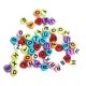 Dress My Craft - Colorful Round Letter Beads - Colored