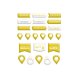 Shop Evalicious ʥꥷ㥹- ѥեƥå - Gold Pin Banners