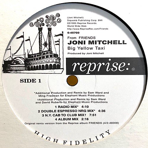 Joni Mitchell / Big Yellow Taxi [12inch] - Janet / Got 'Til It's Goneの元ネタと言えばこれ！この盤のみのAlbum Mix収録！！