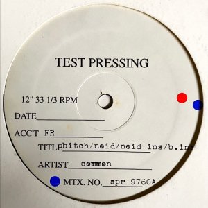【お得な2枚セット】V.A. / TEST PRESSING (Common, No I.D. , Jeru The Damaja) [12inch] - Bitch In You収録！