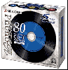 Phono-R 音楽用 CD-R  80分 5色　5枚セット(青、紫、黄、緑、赤)
