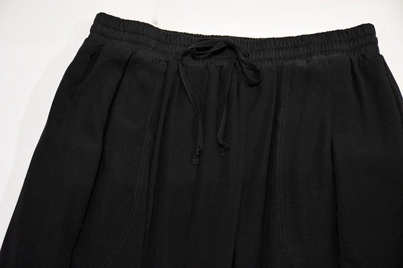 KristenseN DU NORD Silk Crepe Gathered Skirt (Black)