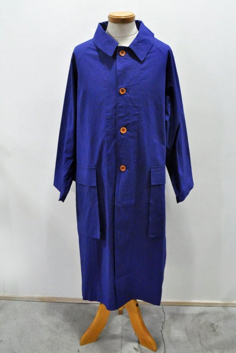 FRANK LEDER Triple Washed Thin Cotton Coat(Navy)