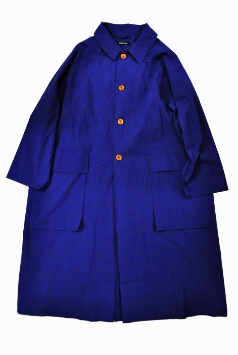 FRANK LEDER Triple Washed Thin Cotton Coat(Navy)