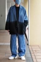 69」sixty-nine Box Blazer (Denim x Black /M)