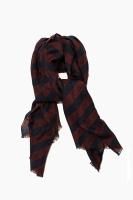 SOLD OUT m's Braque  Stripe Stole(Bordeaux)