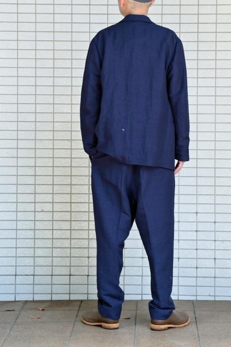 M's braque comfort loose リネンジャケット m's braque NEW W4B COMFORT LOOSEN JACKET-unisex/HOUND TOOTH