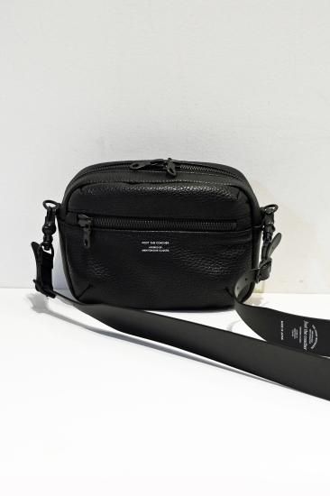 foot the coacher ブラックポーチ foot the coacher Leather Pouch(Black)