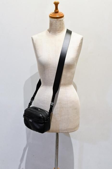 foot the coacher ブラックポーチ foot the coacher Leather Pouch(Black)