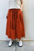 SOLD OUT KAI Typewriter Cloth Gathered Skirt (Red)