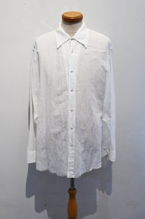 NICENESS India Khadi linen Cotton Shirt (White)