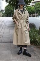 <img class='new_mark_img1' src='https://img.shop-pro.jp/img/new/icons8.gif' style='border:none;display:inline;margin:0px;padding:0px;width:auto;' />TENNE HANDCRAFTED MODERN   Big Size Trench (Ventile Cotton /Camel) 