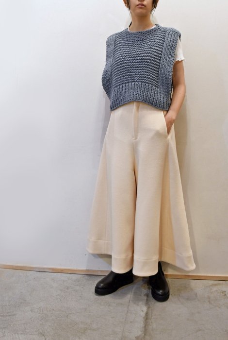 Tenne Handcrafted Modern | Wool Culottes in Ivory