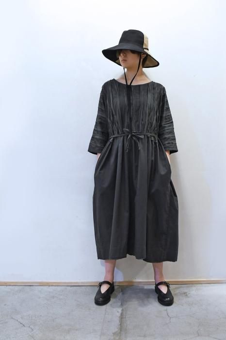 KristenseN DU NORD Recycled Cotton Frill Dress Graphite)