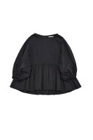 SOLD OUT TENNE HANDCRAFTED MODERN  Volume Sleeve Gather Pullover (Black)