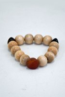 SOLD OUT m's Braque   Bracelet (Natural Wood & Tiger's Eye,Red Agate Onyx )