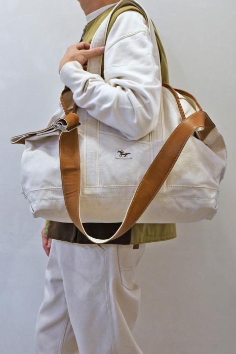 24AW NICENESS ナイスネス キャンバスバッグ カーフレザー