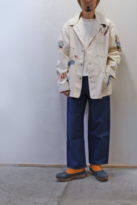 WESTOVERALLS AYD × WOA MEMORIAL COVERALL (Ecru)(Ecru/men)