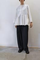 SOLD OUT TENNE HANDCRAFTED MODERN  Double Cloth Frill Shirts (White)