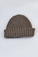 FINAL SALETSUYUMI  Hand-Crocheted Wide Rib Beanie (Mushroom)